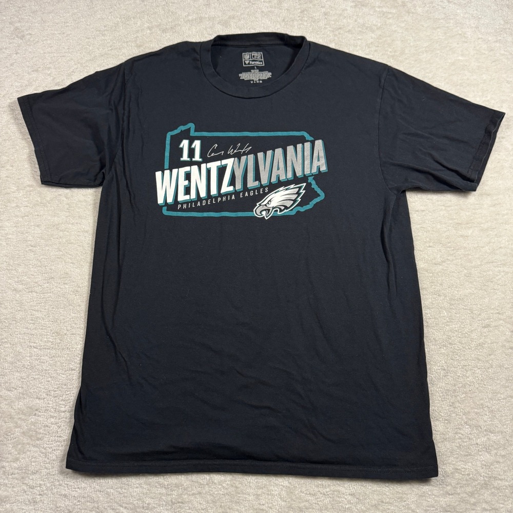 Philadelphia Eagles Carson Wentz 11 Wentzylvania‎ Fanatics NFL T Shirt Mens L